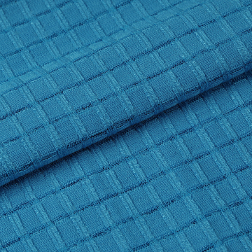 Y/D Varigated Rib Fabric Rayon Polyester Plaid Fabric