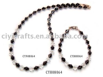 Hematite Set Jewelry(CYH08064H)=Hematite Necklace, Hematite bracelet