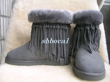 2014 design sheepskin fashion snow boot