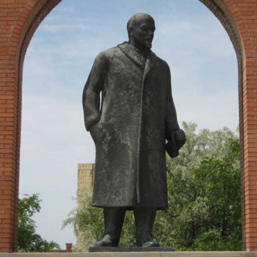 High quality outdoor metal craft life size bronze lenin statue