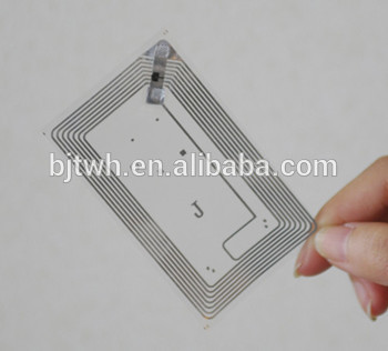 HF,UHF dry inlay for tracking of goods
