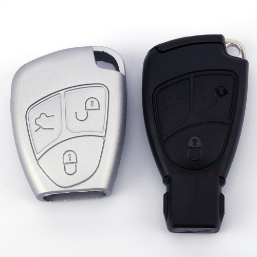 Metallic Silver Silicone Cover For Mercedes Benz