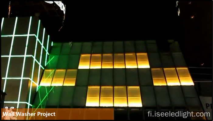 Suuritehoinen lineaarinen 72W LED DMX -seinäpesukone