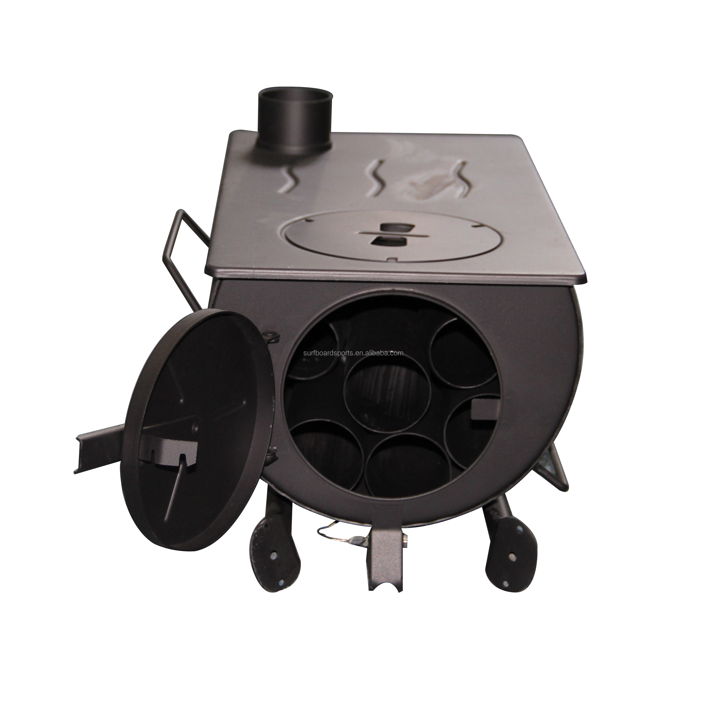 Wood stove for camping tents.