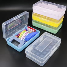 Utility Tools Box Office Supplies Pencil Case Pen Craft Organizer Plastic