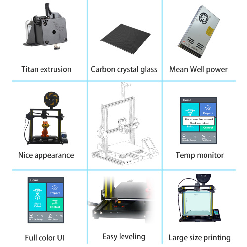 2021 Новий робочий стіл великий 3D -принтер гарячий продаж