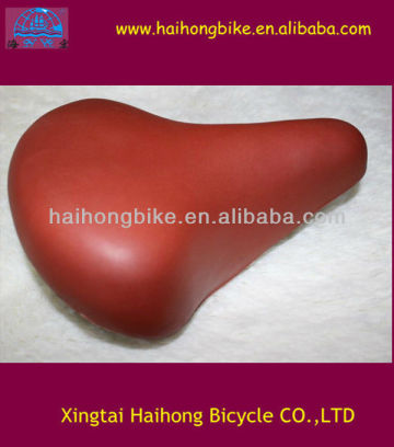 Hot selling brown bike saddle electric bike saddle passed ISO9001 certificate