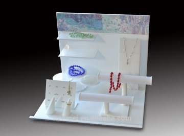 2016 New White Acrylic Jewelry display sets