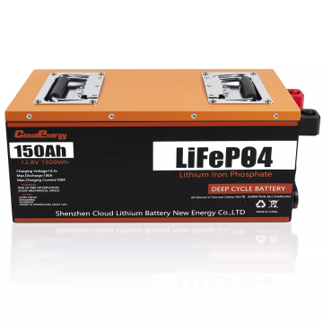 Cloud Energy Verified 12V 150Ah LiFePO4 Battery Pack for Solar Systems