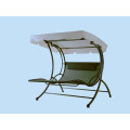 Steel swing chair with canopy