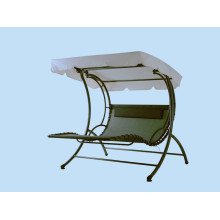 Steel swing chair with canopy