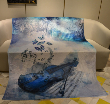 Flannel fleece personated custom print handiwork party kids blanket