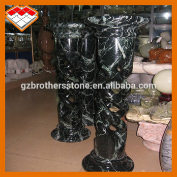 Green marble wholesale manufacturer house roman decorative pillar