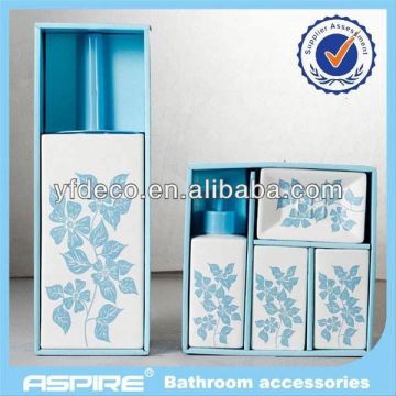 fashion ceramic/pottery bathroom accessories 5 pcs