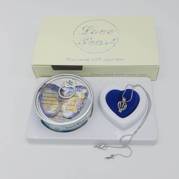 Love Pearl Jewelry Gift Necklace Color Box Set