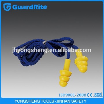 GuardRite Plastic Cord and Nylon Cord Available Sleeping Ear Plugs With String