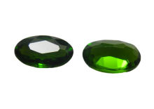 Oval Chrome Diopside Gemstones For Custom Jewelry 6×8mm 1.3 Carats