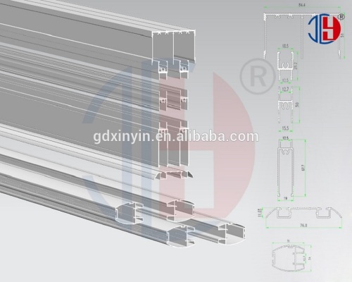 XGY-536 Famous Aluminum rails for doors sliding wardrobes