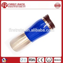 food safe plastic & stainless steel trave car mug
