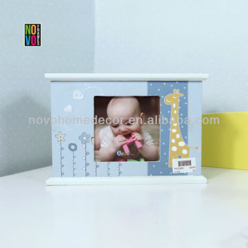 4x6" wooden baby photo album craft box