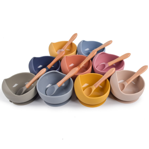 Silicone Baby Bowls &amp; Lepel Set