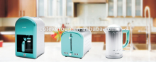 Ningbo gold supplier cotek TR0301 stainless steel body electric household kitchen appliances retro 2 slice sandwich toasters