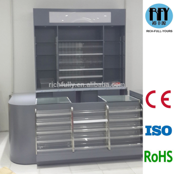 The Counter (Cabinet & checkout) for Convenient Store with cigarettes and wine