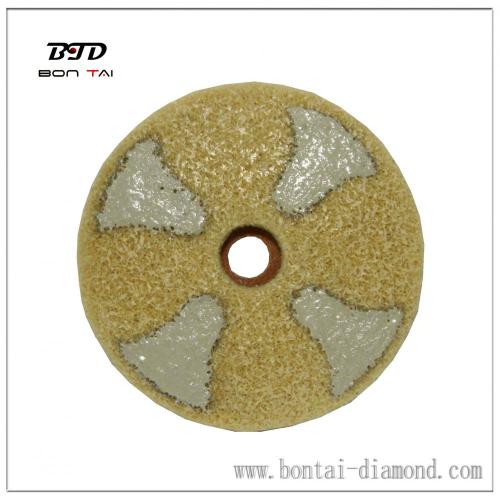 4 inch Diamond polishing pad untuk mencapai gloss tinggi