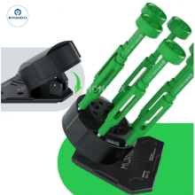 Rotary screwdriver and tweezers storage rack