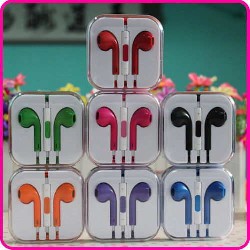 3.5 Mm Stereo Impedance Cell Phone Earphones With Green Color For Men