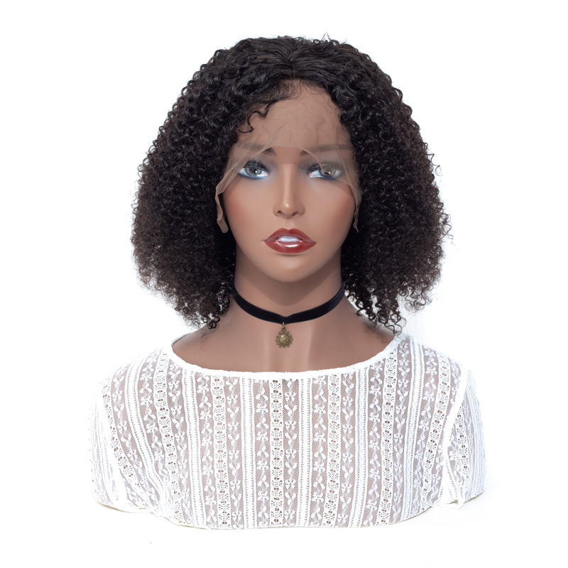 Brazilian Human Hair Afro Kinky Curly Lace Front Wigs For Black Women