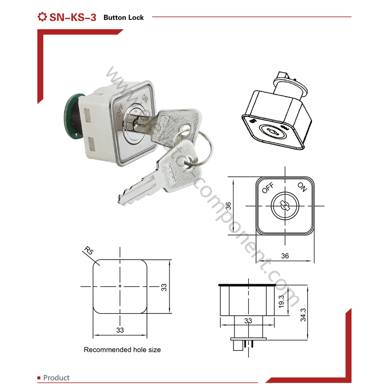 Elevator Button Switch/ Push Button Lock