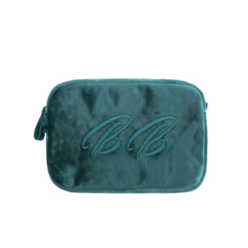 Velvet Fashion Lady Soft Cosmetic Pouches Bags