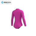 Seaskin wanita OEM berkualiti tinggi 2.5mm belakang zip ritsleting neoprene snorkeling wetsuits