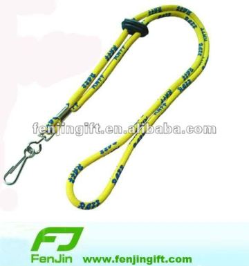 adjustable nylon jacquard cord lanyard