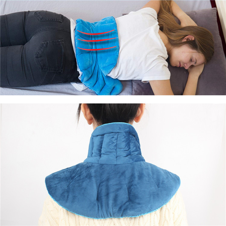 Weighted Therapy Fleece Softer Microwaveable Shoulder and Neck Heating Pad Wrap