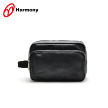 Quanzhou factory trendy black leather travel man bag