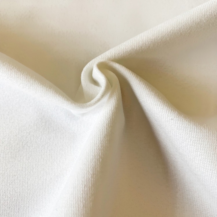 Warp knit white velvet brushed polyester fabric for upholstery