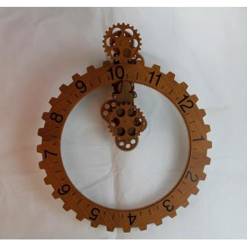 Reloj de pared de engranaje de metal de estilo ordinario