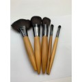 5pc Holz Make-up Pinsel Set