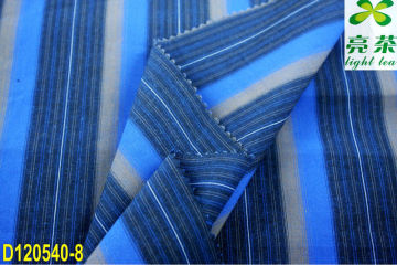100% compact yarn dyed multi color stripe fabric