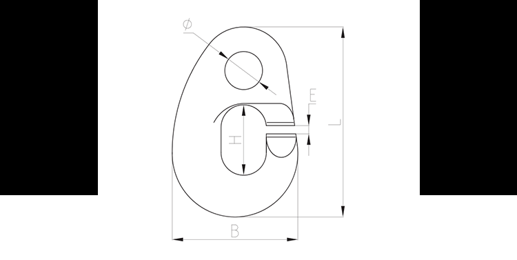 G80 alloy steel forged G hook for fishing and overseas rigging