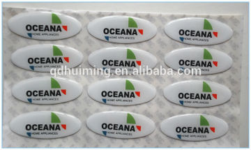 dome epoxy sticker with 3M adhesive tape resin sticker