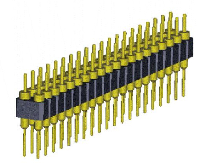 Conectores hembra de clavija mecanizados de 2,54 mm