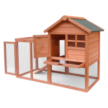 Custom Large Outdoor Rabbit Run, Ramp, and Wooden Chicken Coop