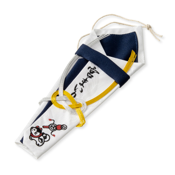 Shrine Visiting Fabric Accessory Flat Fan Bag