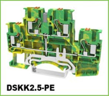 Ground Push-in DIN Rail Terminal Blocks Multi-Conductor