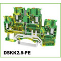 Ground Push-in DIN Rail Terminal Blocks Multi-Conductor