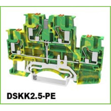 Ground Push-in DIN Rail Terminal Blocks Multi-Conductor