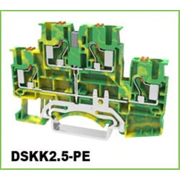 Ground Push-in DIN Rail Terminal Blocks Multi-Conductor